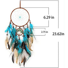 Decorative Tree of Life dream catcher with feathers wall hanging for cozy room décor, gift giving, and meditation corner styling.