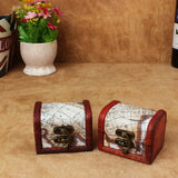 Decorative vintage wood jewelry box handmade for storing personal jewelry, trinkets, and special occasion accessories.