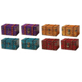 Decorative wooden lock box for office desk use, secure document storage, and organizing private belongings.