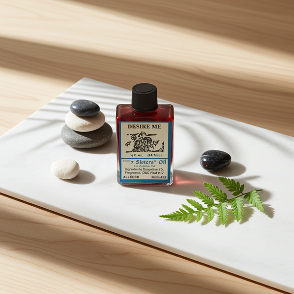 Desire Me Wish Oil bottle for wish work, intention setting, and spiritual ritual use.