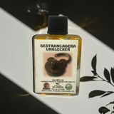 Destrancadera Unblocker Wish Oil bottle for road opening rituals, removing energetic obstacles, and wish-focused prayer.