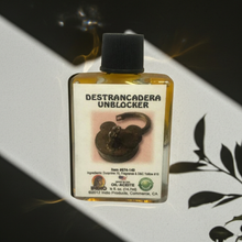 Destrancadera Unblocker Wish Oil bottle for road opening rituals, removing energetic obstacles, and wish-focused prayer.
