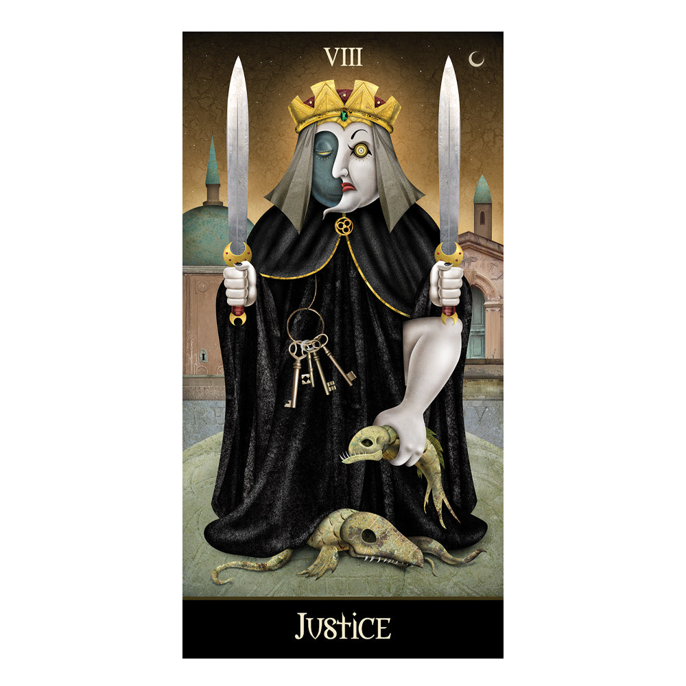 Deviant Moon Tarot Borderless Edition card example, full-bleed artwork