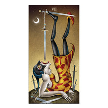 Deviant Moon Tarot Borderless Edition card example, court card