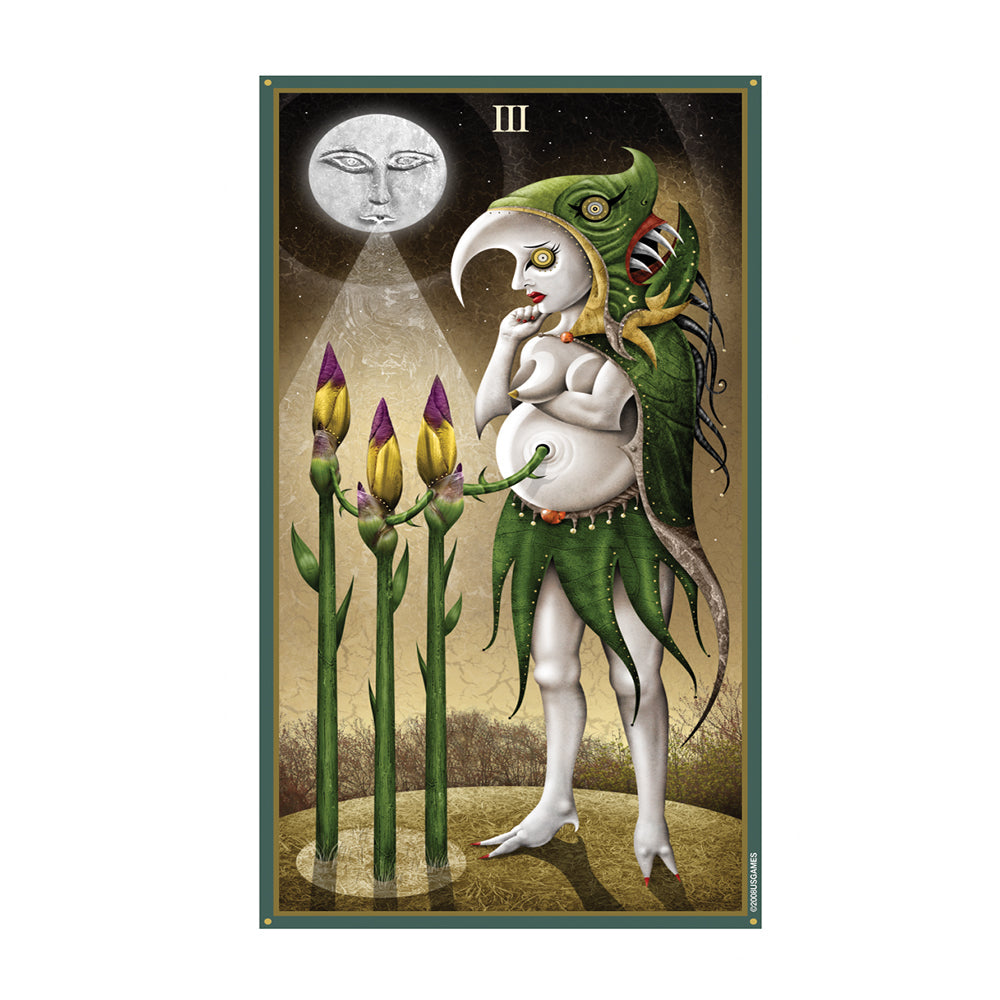 Deviant Moon Tarot Premier Edition card example, court card