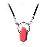 Devil Hunter crystal necklace with amulet pendant for cosplay use, costume coordination, and fan merchandise display.