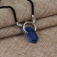 Devil Hunter Dante pendant necklace with crystal amulet design for anime-inspired cosplay, costume wear, and collector display.