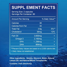 Omega-3 Fish Oil Supplement with DHA & EPA softgel capsules for brain function, heart support, and routine dietary use.