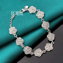 DOTEFFIL women’s rose chain bracelet accessory for layering with other jewelry and completing stylish outfits.