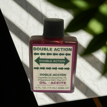 Double Action Wish Oil spiritual oil bottle for blessing, meditation, and ceremonial use.