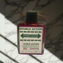 Double Action Wish Oil wishing oil bottle for manifestation rituals, altar work, and focused intention use.