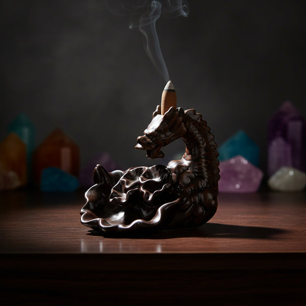 Dragon Backflow Incense Burner, dragon design