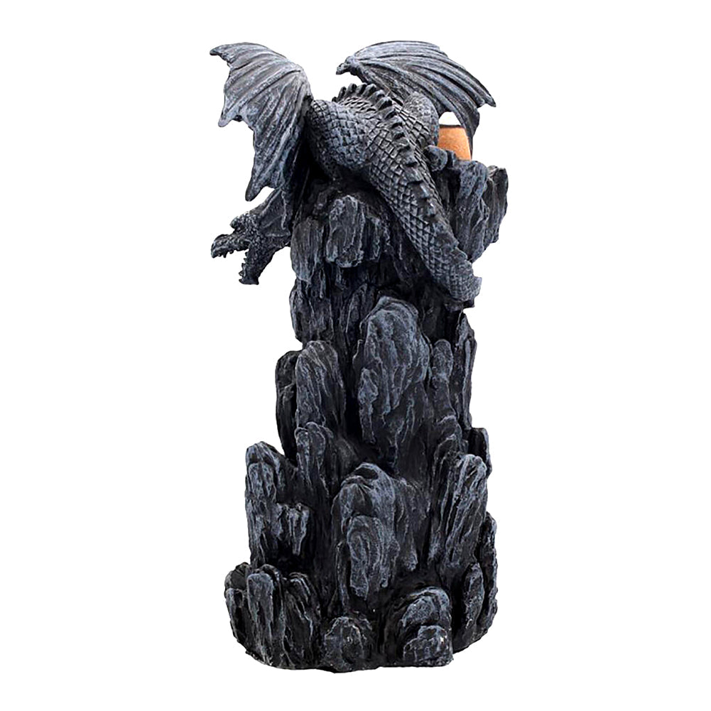 Dragon Backflow Incense Tower, base and rocky outcrop detail