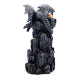 Dragon Backflow Incense Tower, base and rocky outcrop detail