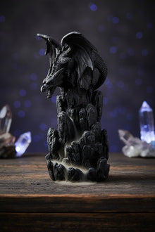 Dragon Backflow Incense Tower, side view