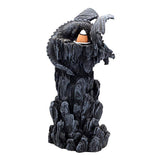 Dragon Backflow Incense Tower shown with smoke waterfall effect