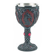 Dragon Chalice with dragon head sculpture, 7 1/2 inches