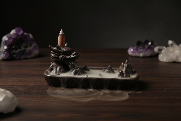 Dragon Head Ceramic Backflow Incense Burner