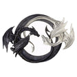 Dragon Yin Yang wall mirror plaque with round mirror center