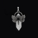 Dragonfly Natural Stone Crystal Pendant for meditation, gifting, and crystal jewelry.