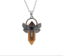 Dragonfly Natural Stone Crystal Pendant for meditation, gifting, and crystal jewelry.