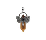 Dragonfly Natural Stone Crystal Pendant for meditation, gifting, and crystal jewelry.