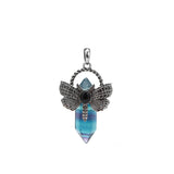 Dragonfly Natural Stone Crystal Pendant for meditation, gifting, and crystal jewelry.