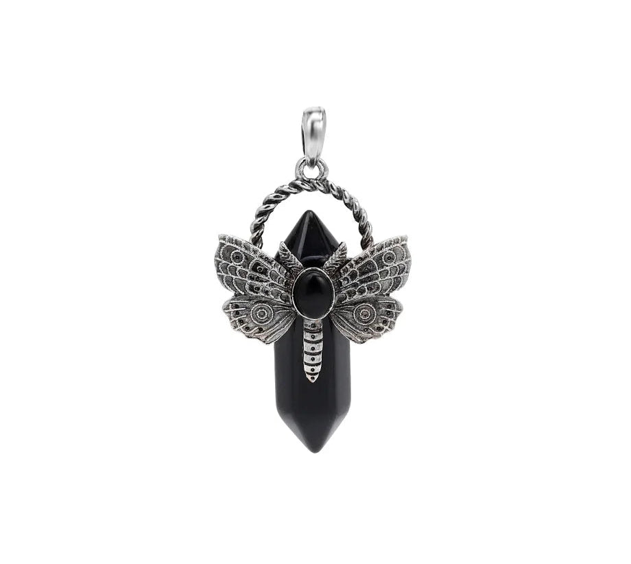 Dragonfly Natural Stone Crystal Pendant for meditation, gifting, and crystal jewelry.