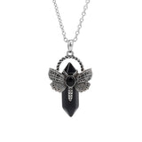 Dragonfly Natural Stone Crystal Pendant for meditation, gifting, and crystal jewelry.