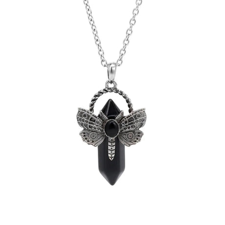 Dragonfly Natural Stone Crystal Pendant for meditation, gifting, and crystal jewelry.