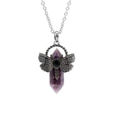 Dragonfly Natural Stone Crystal Pendant for meditation, gifting, and crystal jewelry.