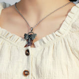Dragonfly Natural Stone Crystal Pendant for meditation, gifting, and crystal jewelry.