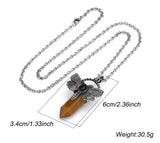 Dragonfly Natural Stone Crystal Pendant for meditation, gifting, and crystal jewelry.