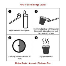 Dragon's Blood smudge cup usage instructions