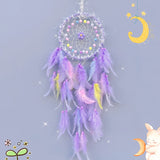 Dream Catcher hanging wind chime for home décor, relaxing atmosphere, and decorative wall placement.