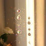 Dreamcatcher Crystal Wind Chime room decoration for nursery decor, restful bedroom styling, and serene hanging display.