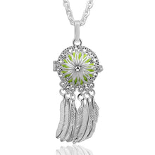 Dreamcatcher inspired Harmony Bola pendant necklace for spiritual-themed fashion, daily accessory use, and gift giving.