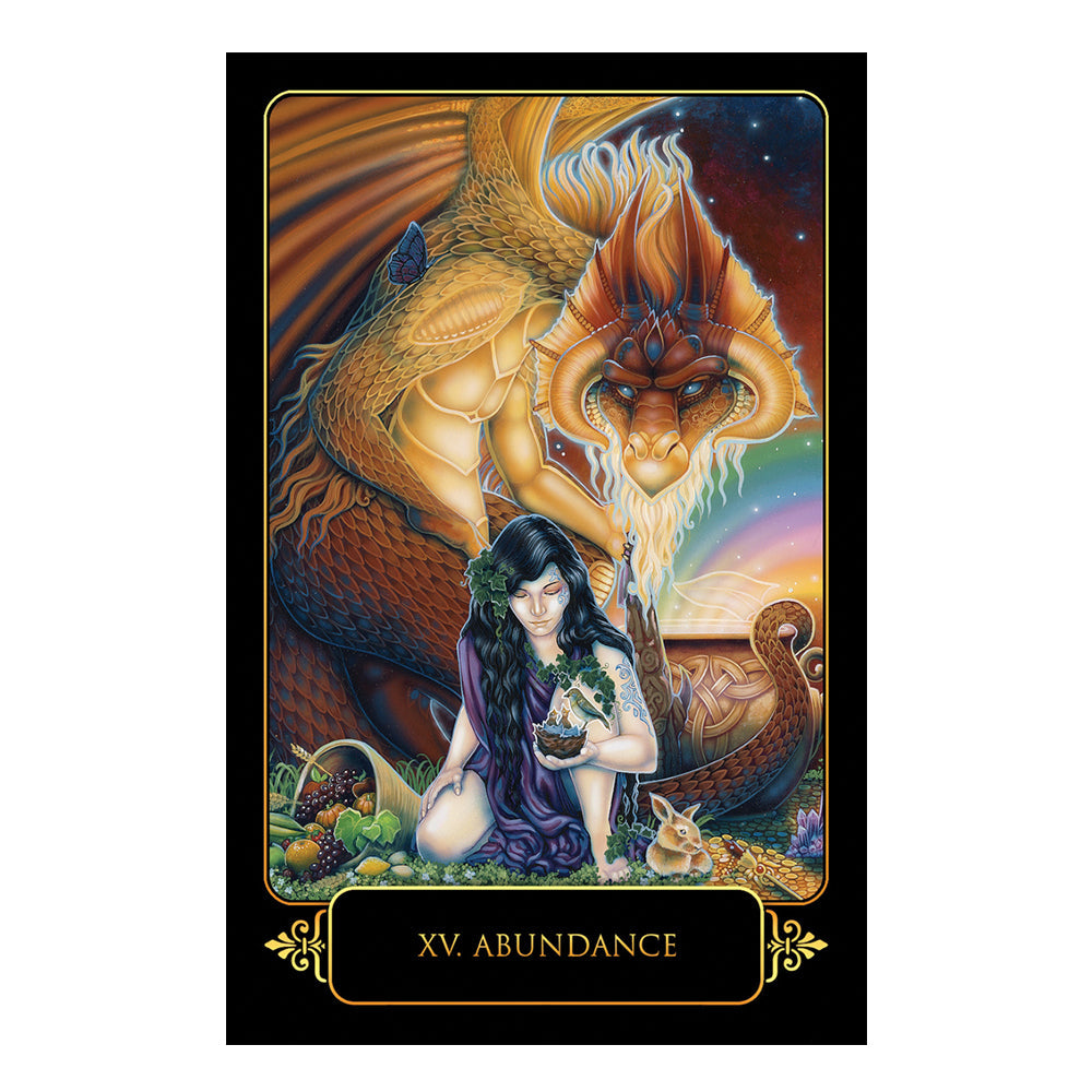 Dreams of Gaia Tarot card example, nature-inspired art
