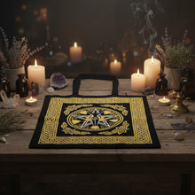 Earth Goddess Pentacle tote bag, front design