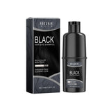 Eelhoe Black Hair Dye Shampoo 100ml bottle and packaging on white background.