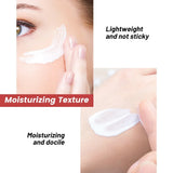 EELHOE Freckle Brightening Cream moisturizing texture close-up showing lightweight non-greasy formula for daily skin care.