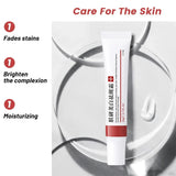 EELHOE Freckle Removal Cream benefits displayed including niacinamide, arbutin, and kojic acid for brightening skin.