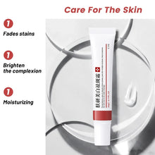 EELHOE Freckle Removal Cream benefits displayed including niacinamide, arbutin, and kojic acid for brightening skin.
