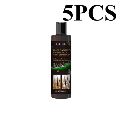 Eelhoe Natural Herbal Anti-Dandruff Shampoo 100ml bottle with box packaging on white background.