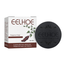 Eelhoe Herbal Hair Growth and Darkening Shampoo Bar 100g with packaging box on white background.