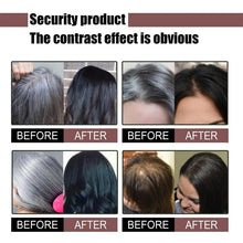 Eelhoe Herbal Hair Growth and Darkening Shampoo Bar before and after color transformation comparison.