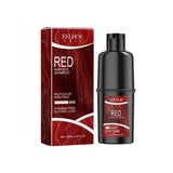 Eelhoe Red Hair Dye Shampoo bottle and packaging on white background.