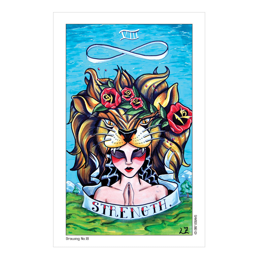 Eight Coins' Tattoo Tarot card sample A