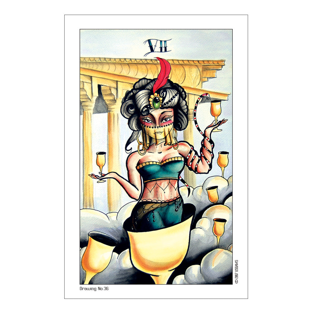 Eight Coins' Tattoo Tarot card sample E