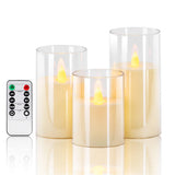 Electric flameless candles with auto timer for convenient home ambiance, decorative displays, and remote use.